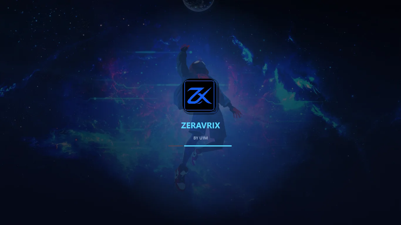 ZERAVRIX cosmic theme